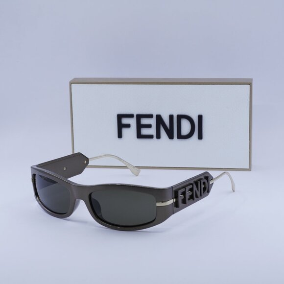 Fendi FE40120I 45E Oval Sunglasses - Brown main image 6